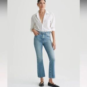 AG Farrah High Waisted Boot Crop Jeans